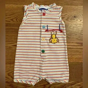 Big Fish Monkey Romper baby boy 12 months